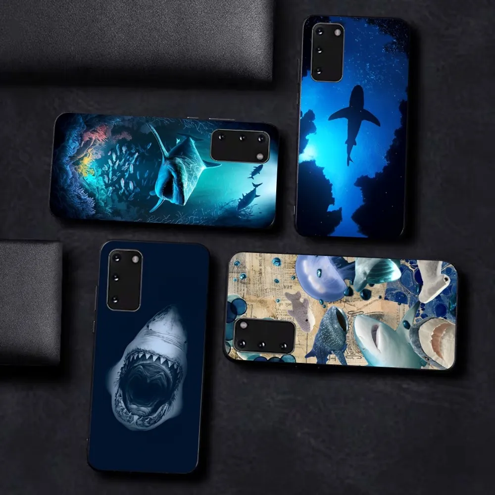 

Shark Phone Case For Samsung S 9 10 20 21 22 23 30 23plus lite Ultra FE S10lite Fundas
