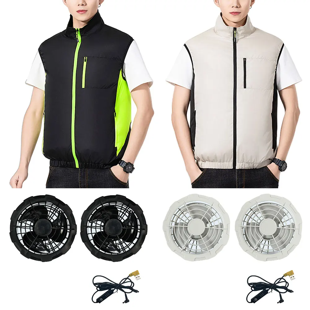 Veste rafraîchissante pêche été - Veste climatisation USB pour pêcheurs par temps chaud