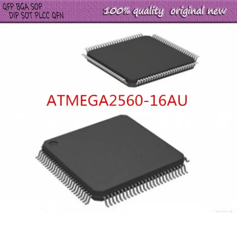 

NEW 2PCS/LOT ATMEGA2560-16AU ATMEGA2560-16 ATMEGA2560 TQFP-100
