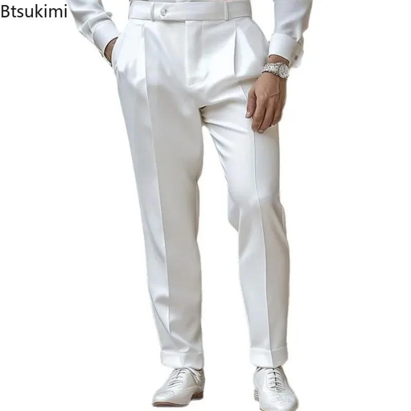 Nouveau pantalon de costume haut de gamme pour homme – Élégant