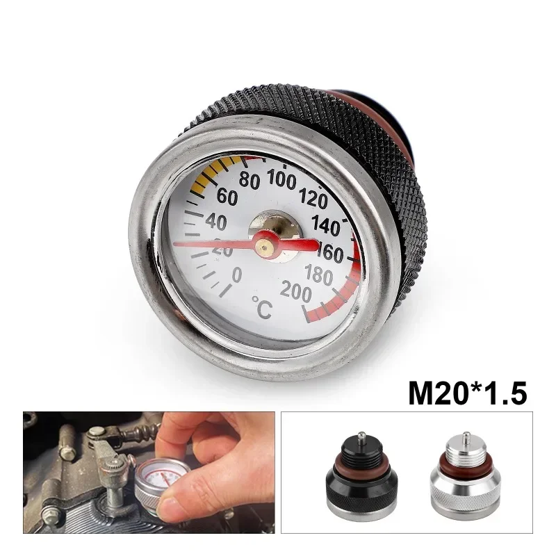 M20x1.5 Motorbike Oil Gauge Oil Temperature Gauge Engine Temperature Accessories Haojue TR300 / Harley-davidson X350 motorcycle oil gauge