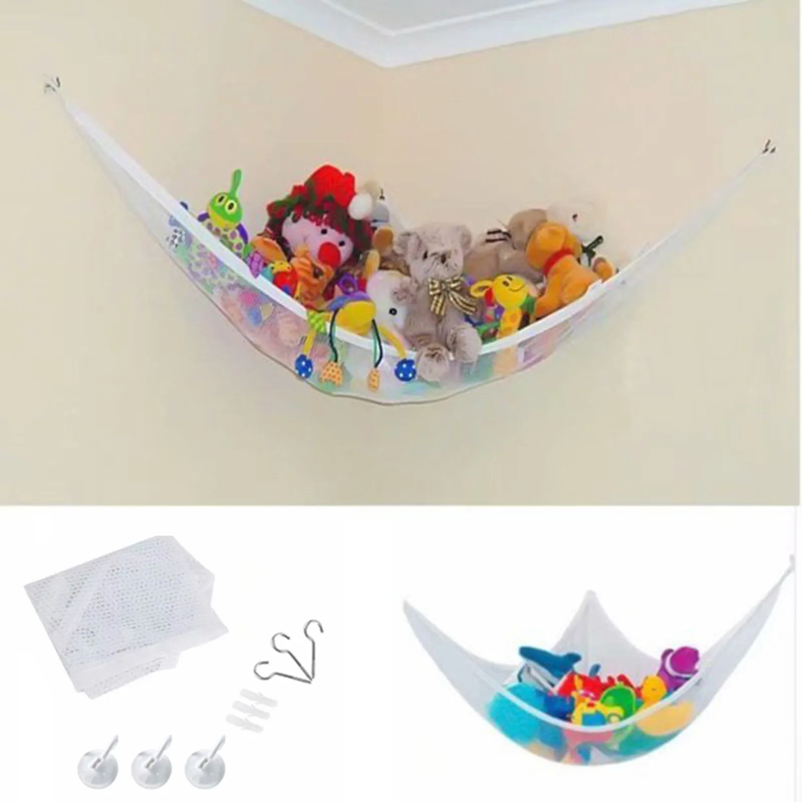 

New Hammock Net For Toys Storage Children Room Toys Stuffed Animals Toys Hammock Net Organize Storage Holder 180*120*120cm