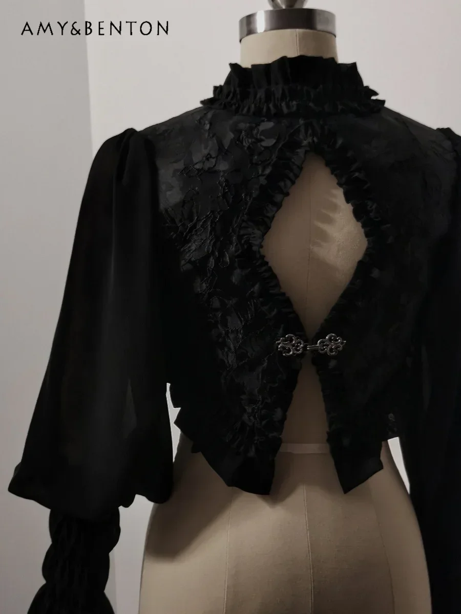 ジャケット・アウター 00s y2k gauze gothic lolita punk jacket vintage Leather y2k Jacket Skull Jacket Punk Jacket gothic