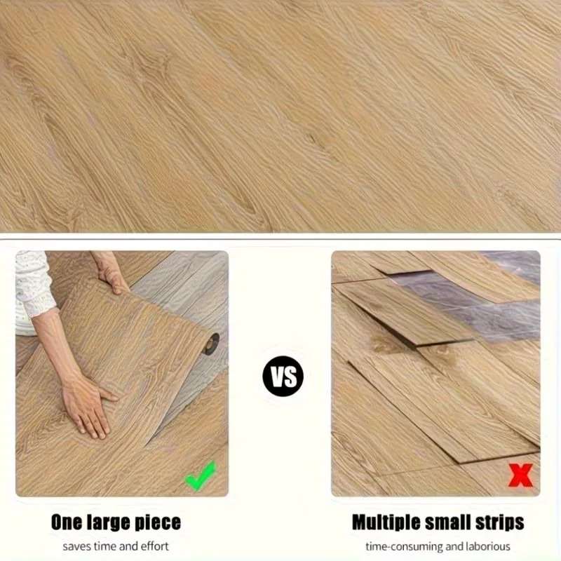 Premium Waterproof Wood Grain Floor Sticker - Self-Adhesive, Wear-Resistant & Anti-Slip Mat