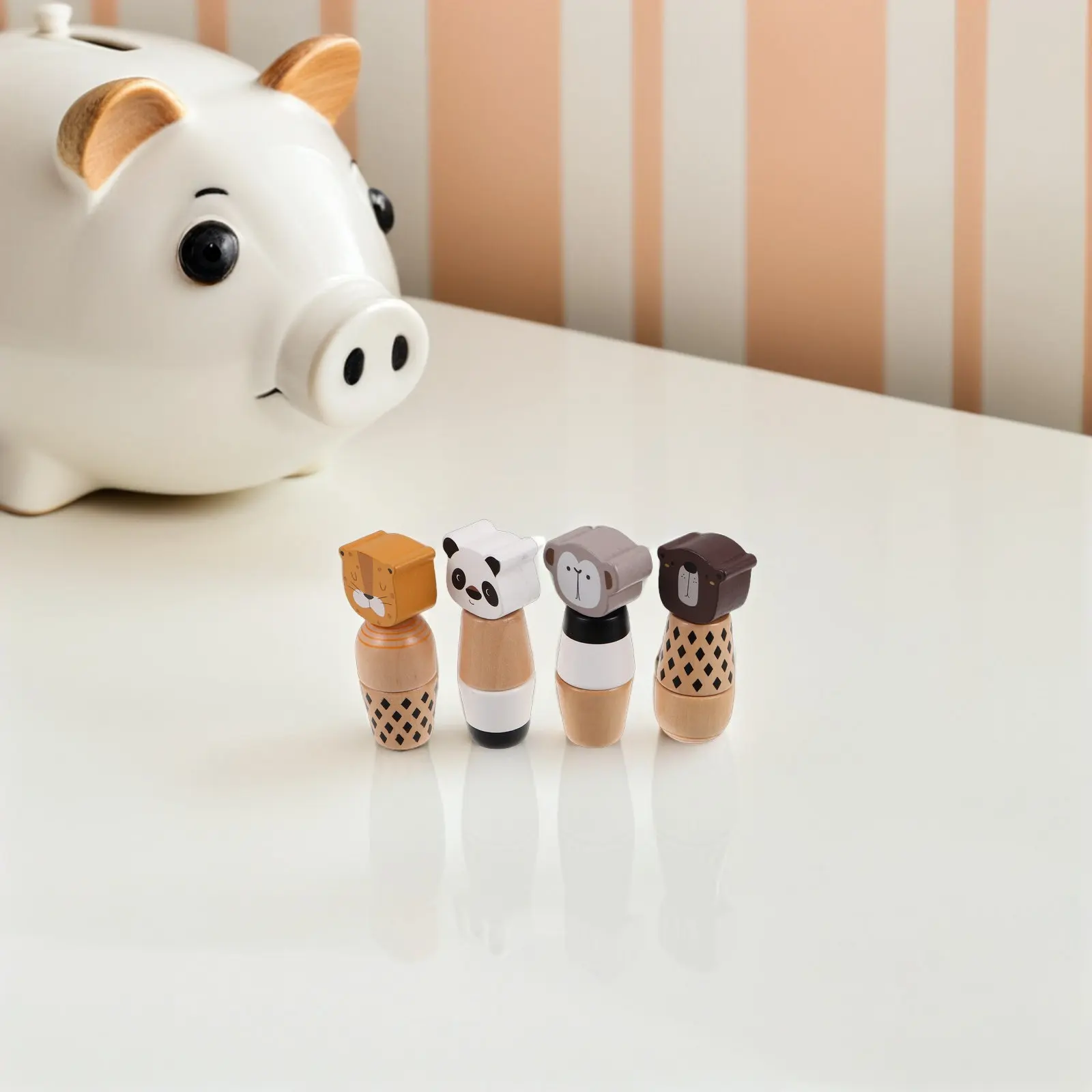 4Pcs 어린이 너트 볼트 동물 나사 매칭 키트 조기 교육 유치원 몬테소리 미세 운동 능력 향상 감각 발달