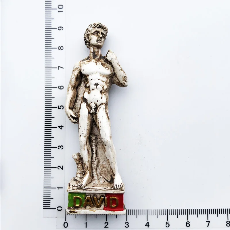 Magnete Frigorifero 3D Statua Del David Di Firenze - Souvenir Viaggio Italia - Decorazione Casa