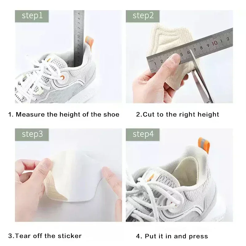 Shoe Heel Sticker Insoles Sneakers Running Shoes Patch Size Reducer Heel Pads Liner Grips Protector Pad Pain Relief Inserts