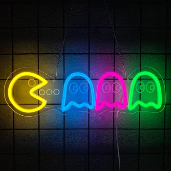 Retro Arcade LED Neon Sign – Gamer Wall Decor