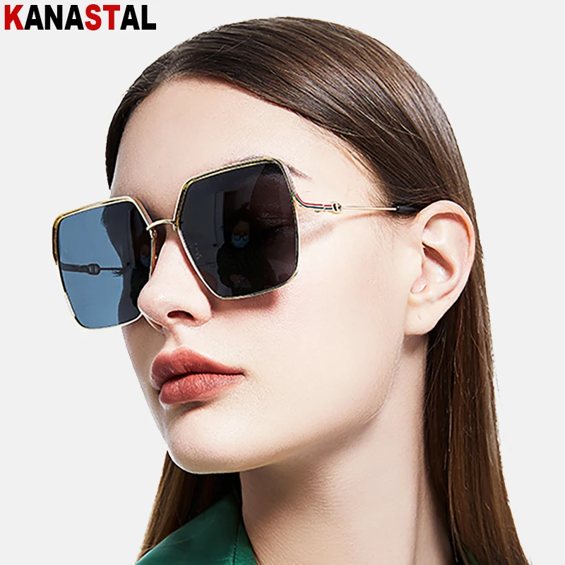 

Women Polarized Sunglasses Metal Polygon Eyeglasses Frames Anti Glare Shade Eyewear Travel Bikini Beach Driving Men Sun Glasses