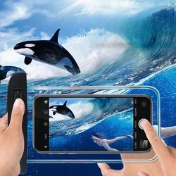 Summer Luminous Waterproof Pouch Swimming Gadget Beach Dry Bag Phone Case Cover Camping Skiing Holder For Cell Phone 3.5-6.5Inch