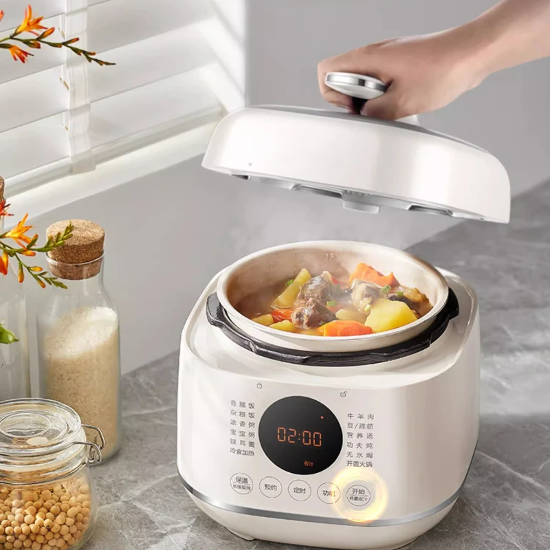 220V 2.5L Electric Pressure Cooker Mini Portable Rice Cooker Smart Home Kitchen Appliance Genuine