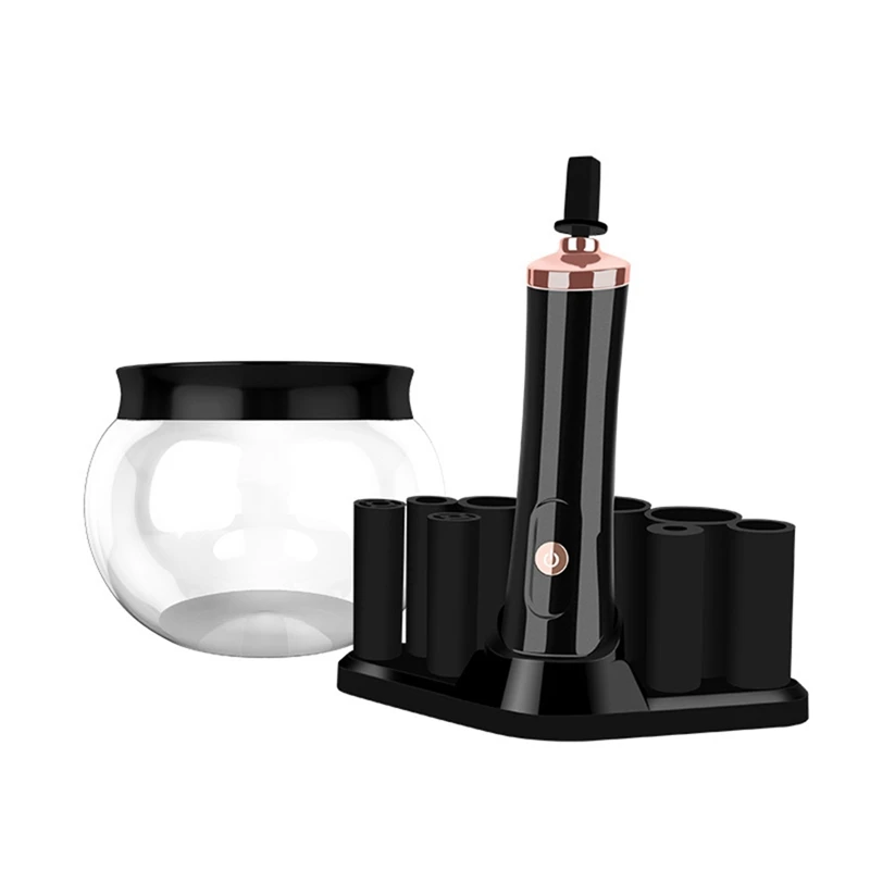 

Electric Makeup Brush Cleaner Machine Makeup Brush Cleaner Dryer In 360 Rotation Suit For All Size Cosmetic Brushes