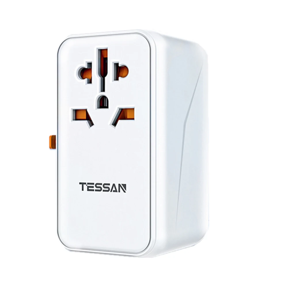 

TESSAN 100W PD Fast Charging Universal Travel Adapter with 2 USB Port & 2 Type C, Worldwide Travel Adapter for EU UK USA AU