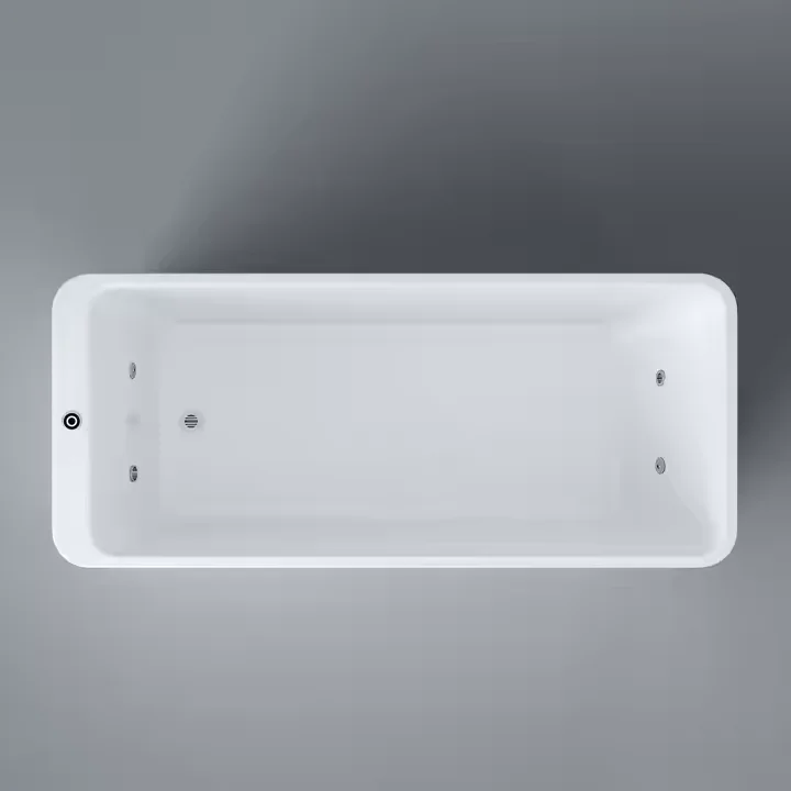 Icegalax Factory Directly Sale CE Home Bathroom Bath Tub Indoor Black White Smart Acrylic Freestanding Bathtub For Adults