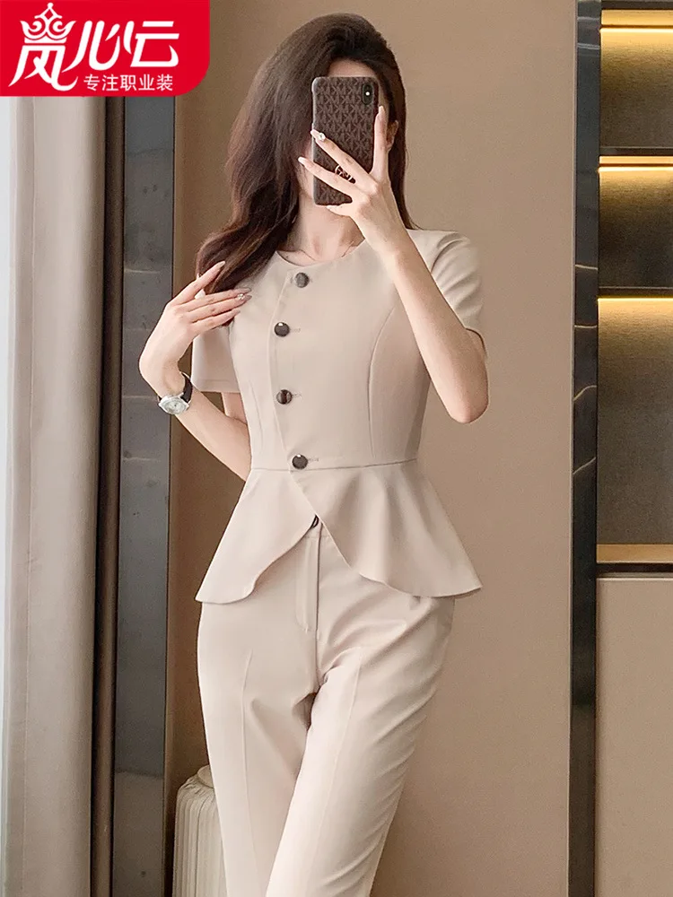 

Business Wear Women's Clothing Summer New Fashionable Temperamental All-Match Leisure Commute Office Worker White-Collar Workwea