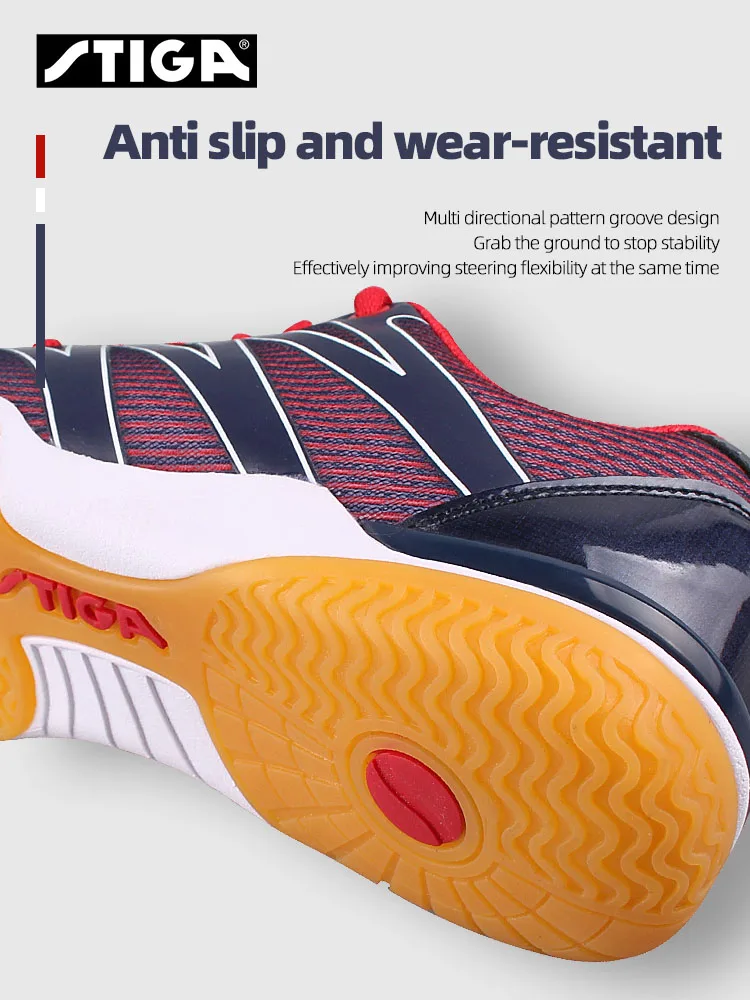 Stiga Table Tennis Shoes Professional Breathable Non-slip Training Sneakers