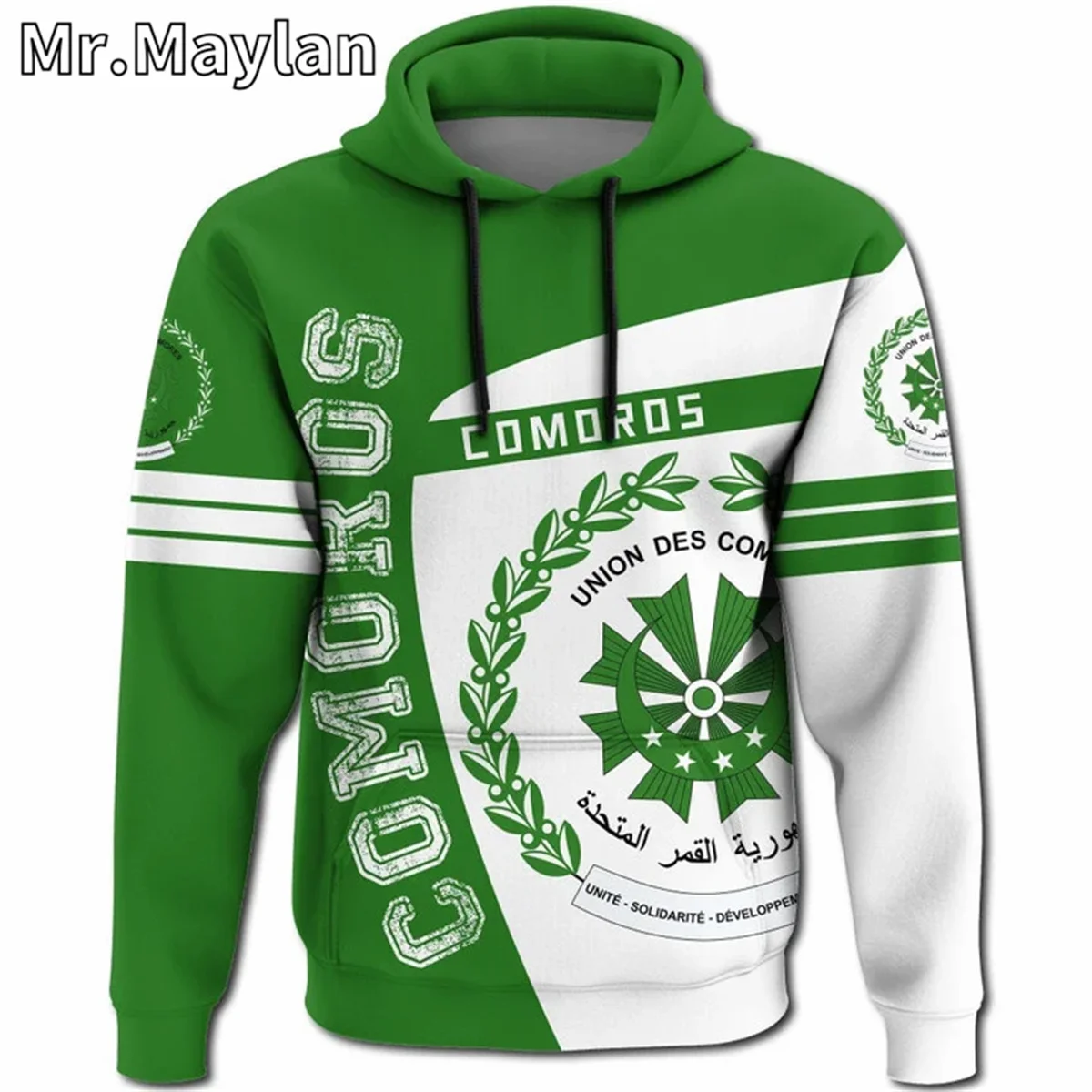 

AFRICAN HOODIE Country COMOROS Flag 3D Printed Unisex Hoodies Men/Women Streetwear Zip Pullover Casual Jacket Tracksuits XY-856