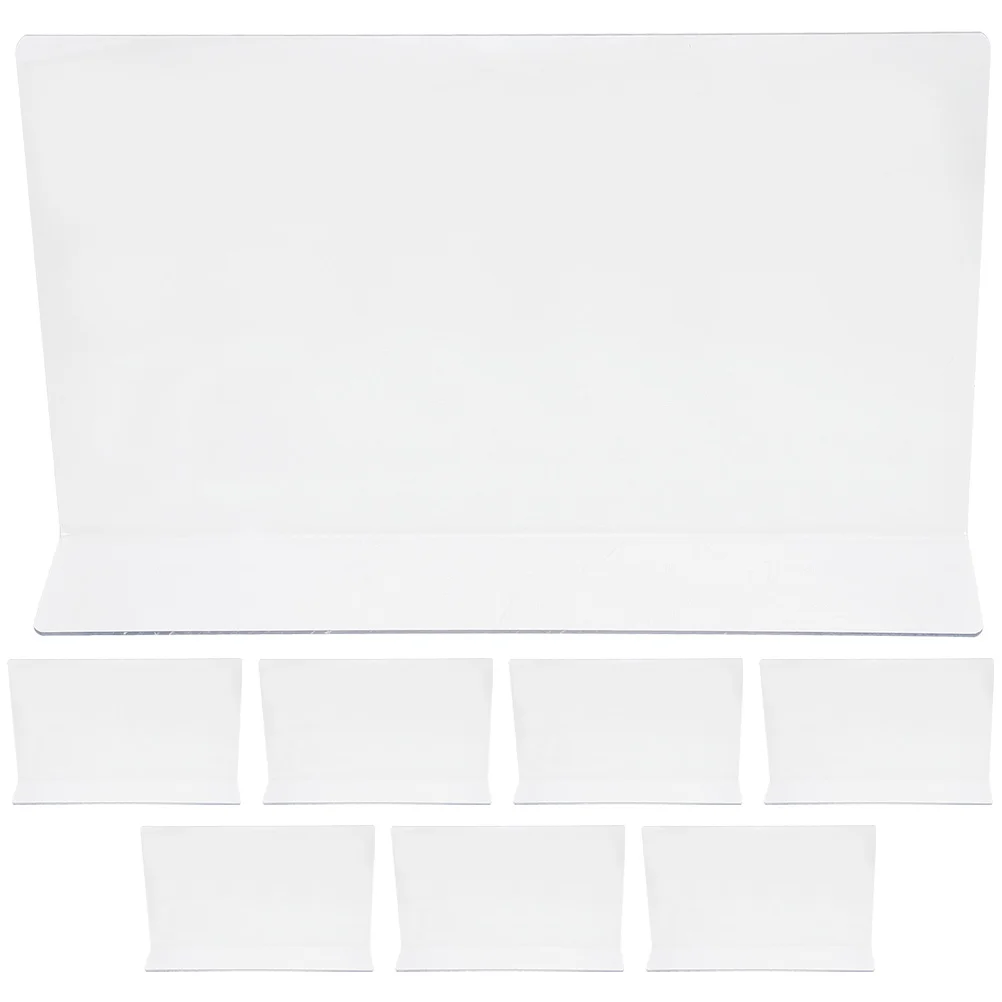 

8 pcs Clear Plastic Shelf Dividers Home Closet Shelf Separator for Bedroom