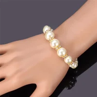 3 In1 Set Elegant Simulated Pearl Necklace Earrings Bracelet Long Necklace Women Bridal Wedding Jewelry Gift Beautiful Jewelries 2