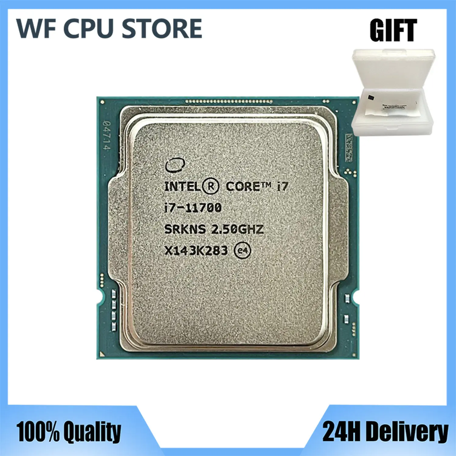 

Процессор Intel Core i7-11700 i7 11700, 2,5 ГГц, 8 ядер, шестнадцать потоков, L3 = 16 Мб, 65 Вт, LGA 1200, без вентилятора