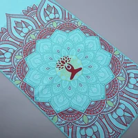 30*100cm Printed Yoga Towel Portable Double Layer Non-Slip Mat Protection Yoga Exercise Pad Quick Drying Pilates Towel Blanket 2