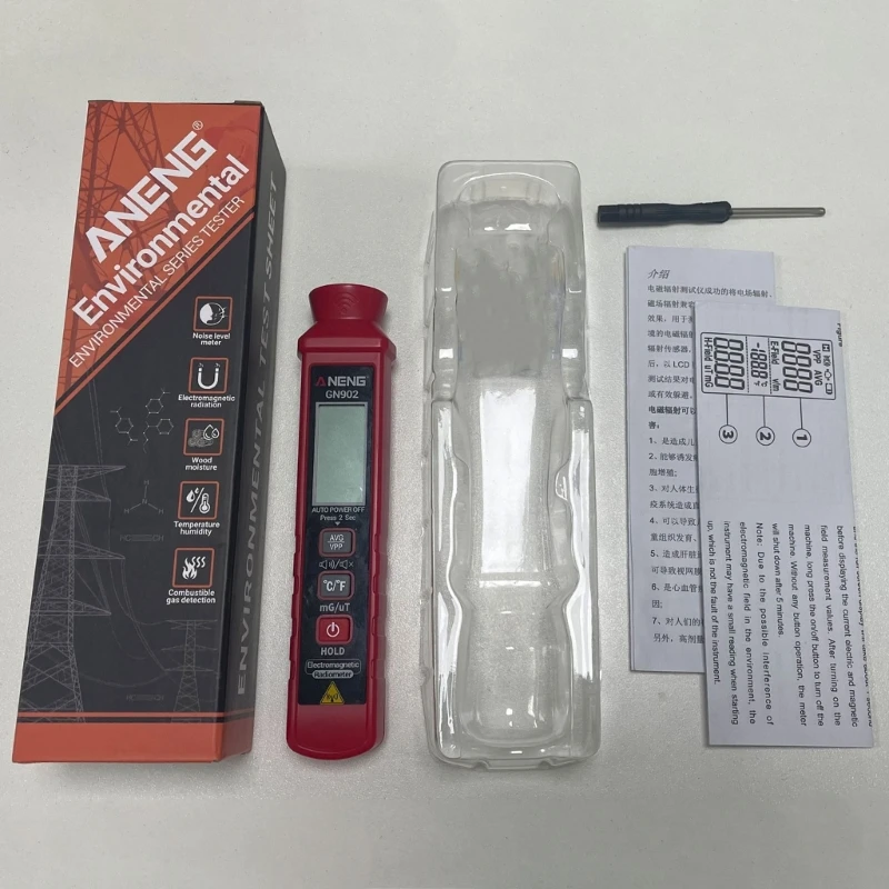 

3 in 1 Electromagnetic Radiation Detector Measure Electric Temperature