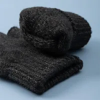 2026 Winter and Autumn Knitted Gloves Warm Plush Men's and Women's Fingerless Gloves Outdoor Sports Touchscreen Gloves - Image 3