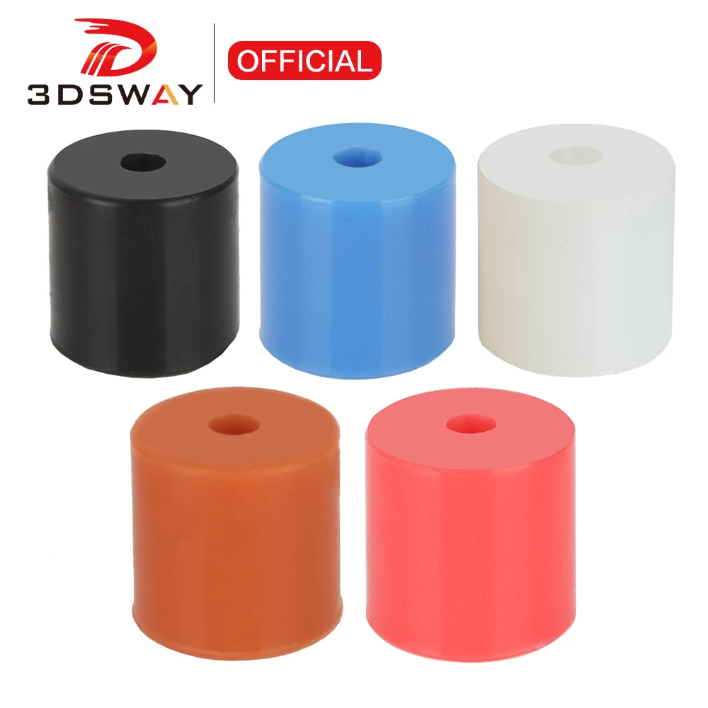 

3DSWAY High Temperature Silicone Solid Spacer Hot Bed Leveling Column Platform Level Kit for Ender 3 CR-10 3D Printer Parts