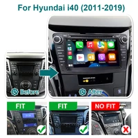 Autoradio Android 15 sans fil 7 pouces pour Hyundai I40 2011-2019, lecteur multimédia Android AUTO 2 DIN, Bluetooth, navigation GPS 2