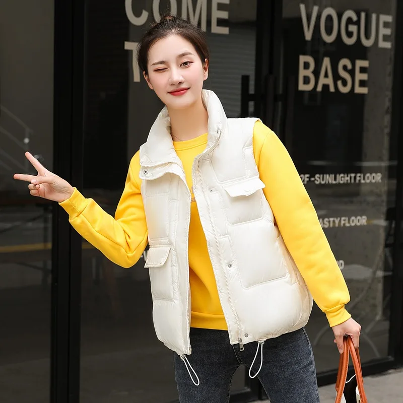 2022 new Autumn winter Hot selling sleeveless jacket women's fashion casual warm womens vest female bisic coats
