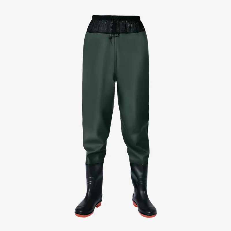 Fashion Adjustable Fly Fishing Waders-Waterproof Fishing Pants with Bootfoot Shoes Outdoors Man Water Accessories