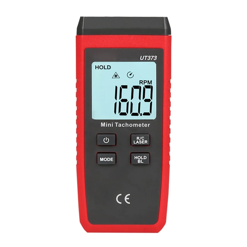 

co530 UT373 Мини-бесконтактный цифровой ЖК-тахометр Измеритель скорости тахометра Макс./мин. значение