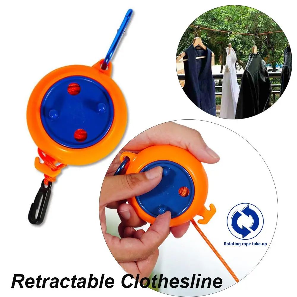 clothing drying rope clothes drying line 8Meter Retractable Clothesline Portable Camping Travel Clothes Line Indoor Outdoor Elastic Adjustable