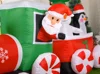 Christmas Decoration Inflatable Train Santa Claus Snowman Length 8.8ft Inflatable Toys with LED Lights Outdoor Garden Ornament 5