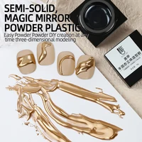 Modelling Gel Nail Polish Semi-solid Magic Mirror Powder Model Gel 3D Tranparent Nail Glue Soak Off UV LED Nail Art Decoration 1