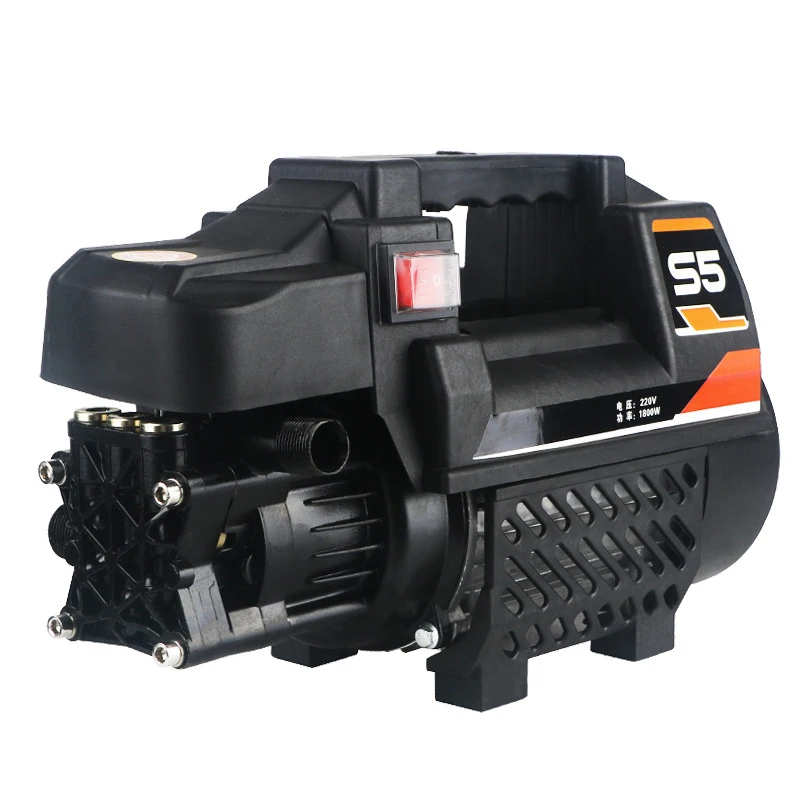 Portable High-Pressure Water Pump Car Washing Machine 220V Small Household Automatic Induction Water Gun Cleaning Tool Equipment