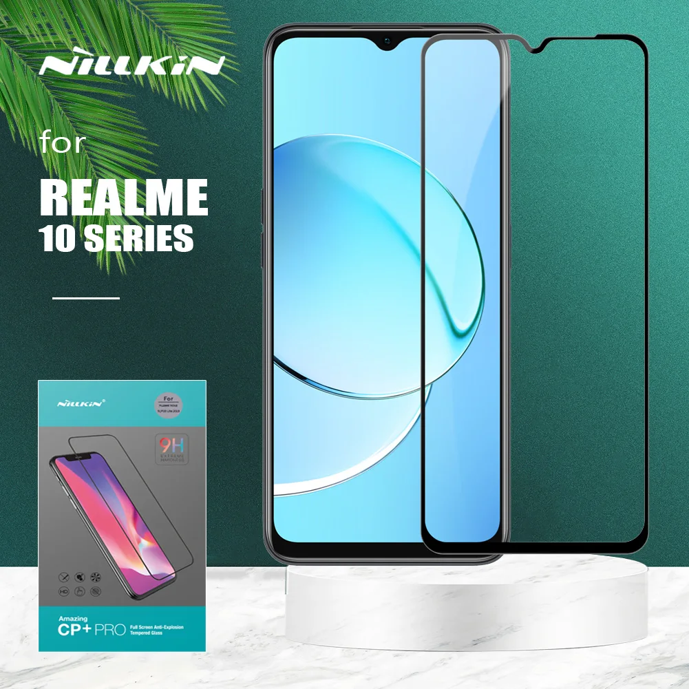 

for Realme 10 Pro 5G Nillkin CP+ Pro 2.5D Ultra-Thin Full Coverage Tempered Glass Screen Protector for Realme 10 4G 9i 5G Film