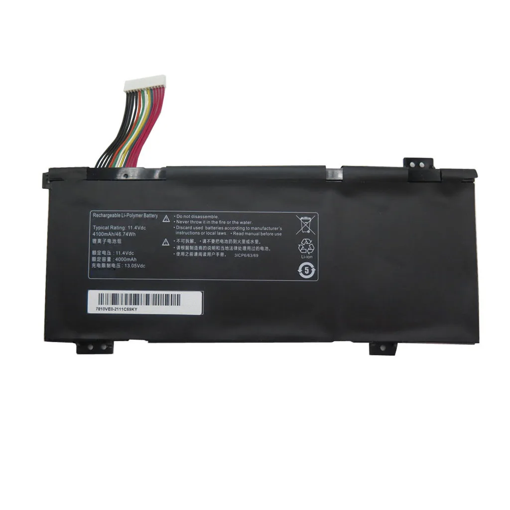 

Laptop Battery For Monster Tulpar T5 V20.1 11.4V 4100mAh 64.74Wh New