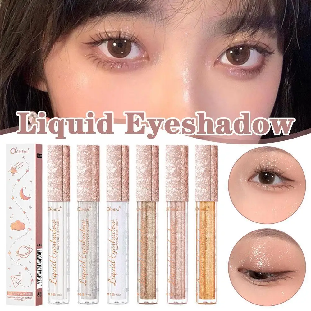 

Liquid Eyeshadow Glitter Highlighter Pearlescent Liquid Makeup Eyeshadow Long-lasting Eye Shiny Eyeliner Pencil Silkworm Ey V5B2