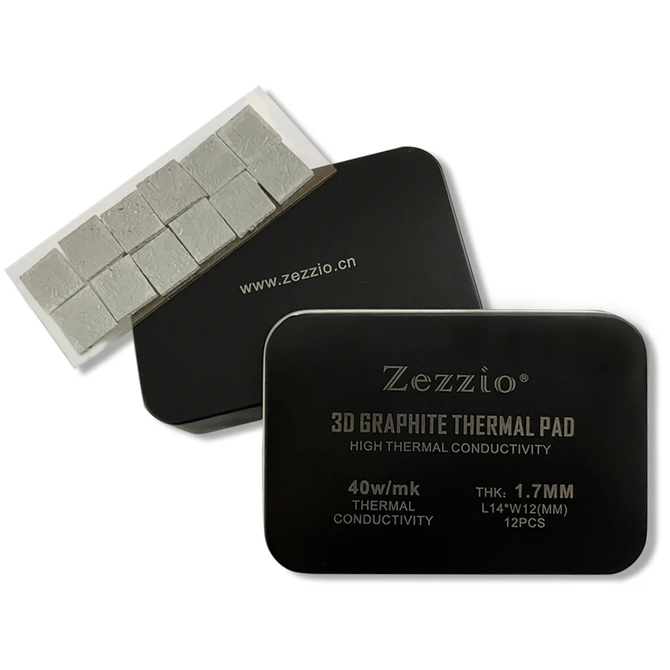 Фото Zezzio 3D графитовая термопрокладка 40 Вт/mk IC графитовая охлаждающая 3090/3080 память термосиликоновая смазка для GDDR6X VRAM №4