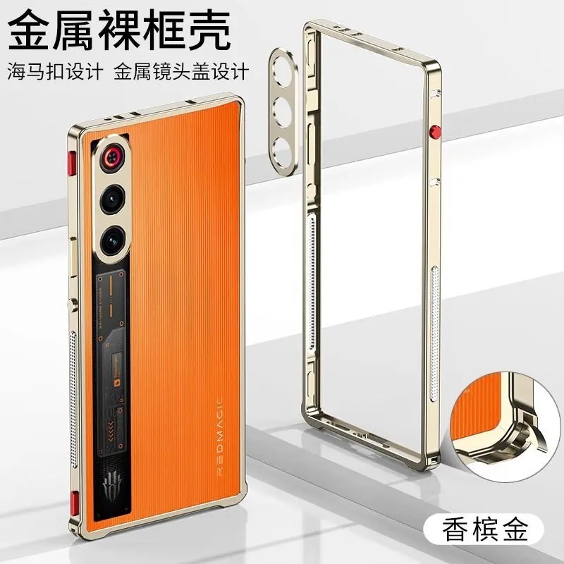 Sleek Aluminium Alloy Metal Frame Bumper with Lens Protection Case