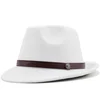 2022 Simple Wool Women Men Fedora Hat For Winter Autumn Elegant Lady Gangster Trilby Felt Homburg Church Jazz Hat