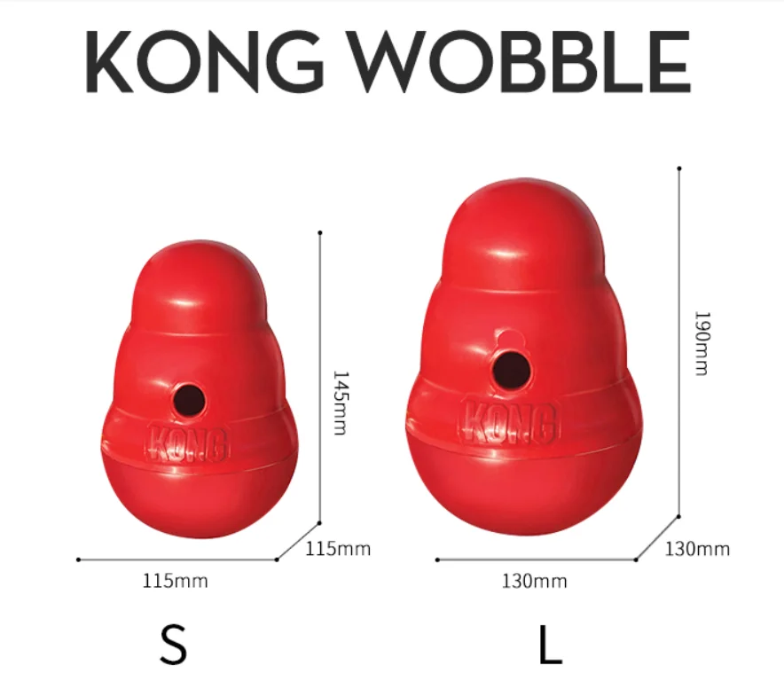 KONG - Wobbler - Interactive Treat Dispensing Dog Toy, Dishwasher Safe