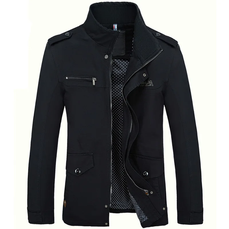 

VOLALO 2024 New Men Jacket Coat New Fashion Trench Coat New Autumn Brand Casual Silm Fit Overcoat Jacket Male 5XL