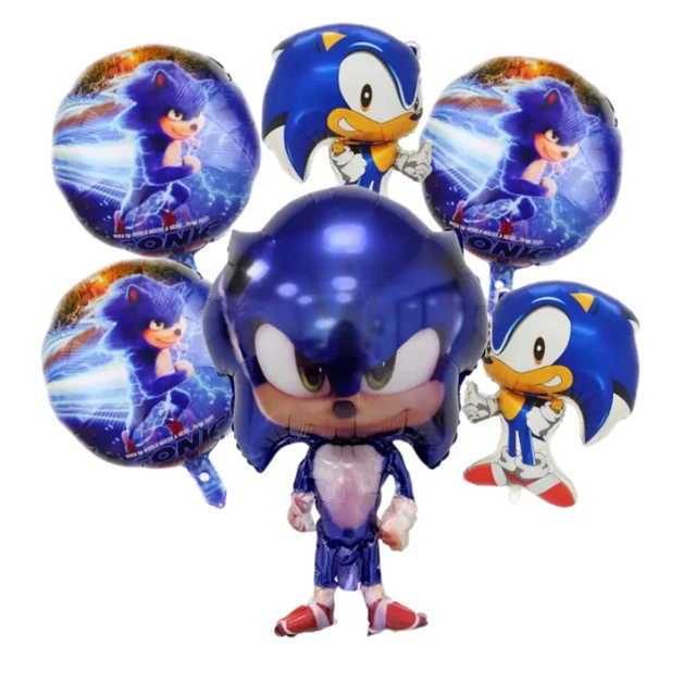 Kids Happy Birthday Party Gifts Sonic Balloons Super Funny Aluminium Foil  Globos Children Room Decoration Baby Shower - AliExpress