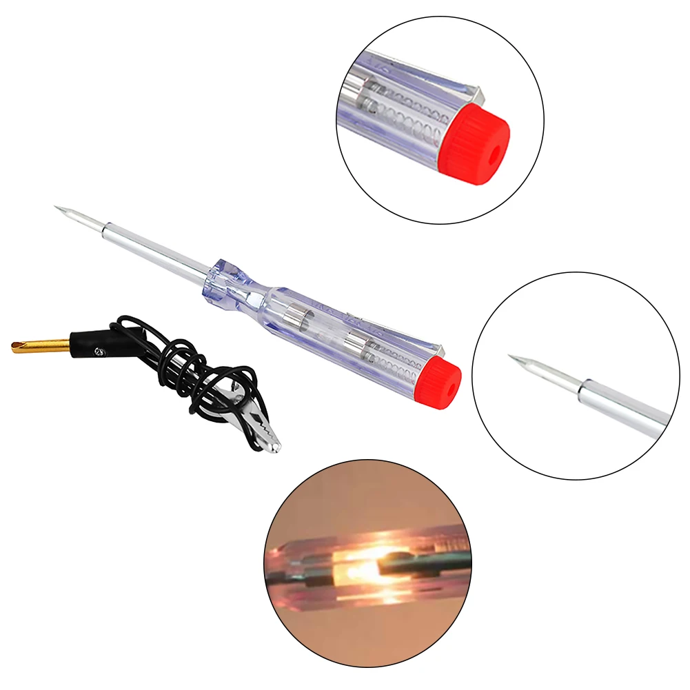 Car Circuit Tester DC 6V-24V Test Light Voltage Test Pen Diagnostic Repair Tool