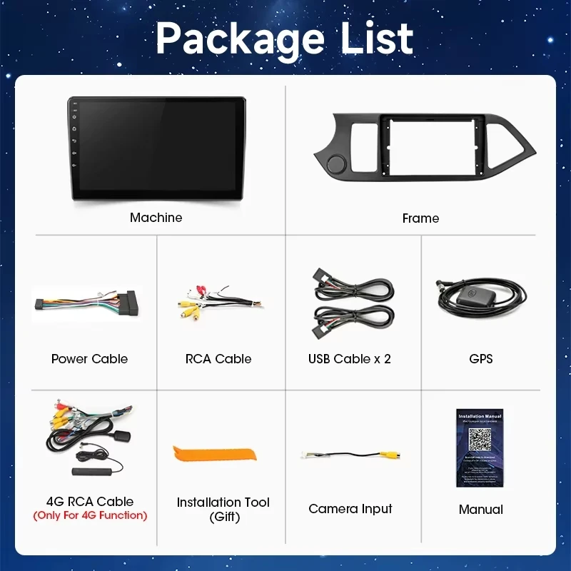 Reproductor multimedia Srnubi con navegación GPS inalámbrica Carplay Android para coche, radio para coche KIA PICANTO Morning 2 2011 - 2016, unidad principal estéreo de 9 pulgadas con 2 Din, UIS7865 DSP de 8 núcleos compatible con SWC, accesorios 8
