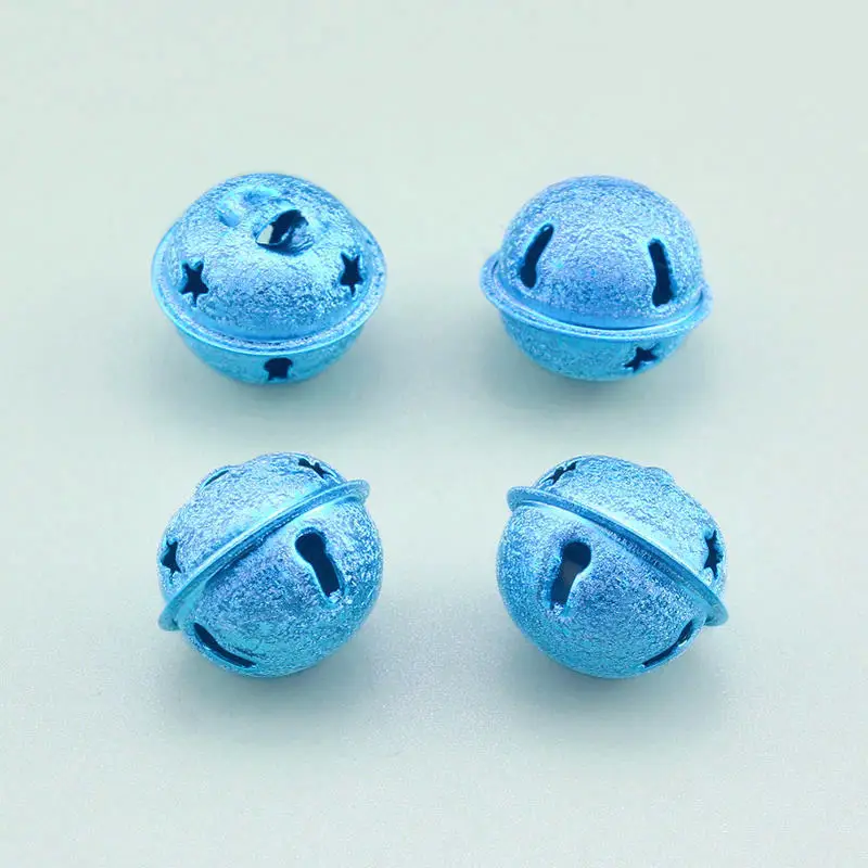 10 piezas/paquete de campanas doradas y plateadas de 24 MM para decoración de árboles de Navidad, suministros para manualidades, accesorios hechos a mano