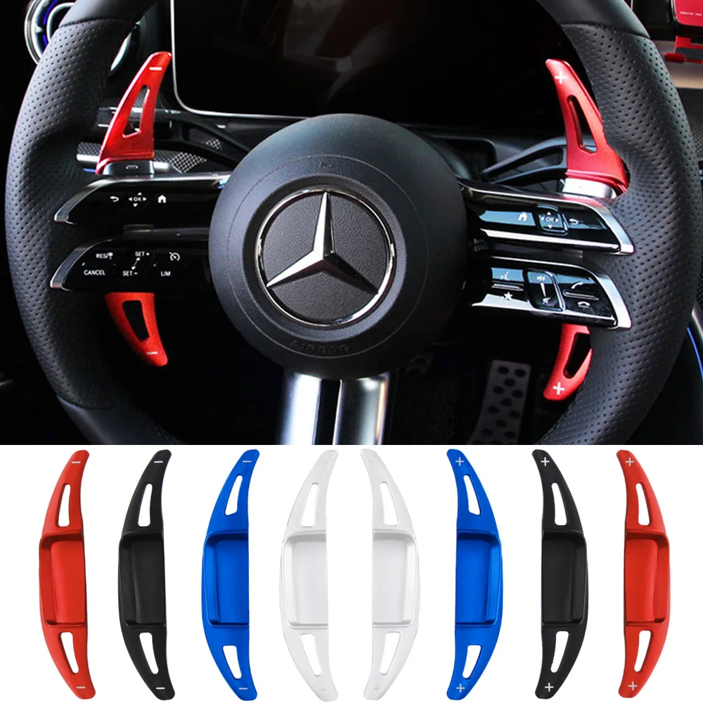 Palettes De Changement De Vitesse Au Volant Pour Mercedes AMG - Motif Carbone - Compatible A35, C63, G63, Etc.