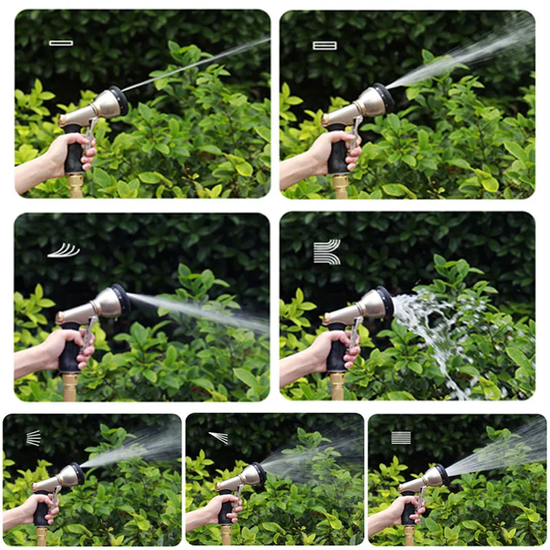 Garden Hose Expandable Magic Hose Expandable Water Hose Water Hose Plastic Hose Expandable Hose High Pressure Garden Water Hose 2.5-30 Meters Expandable Flexible Stripes Pipes for Garden Farm Irrigation Car Wash PVC Reel Gun